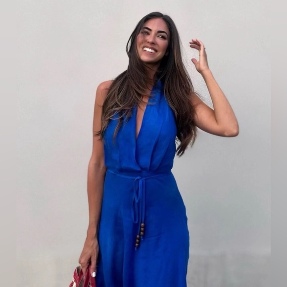 🔥🔥Zara Linen blend halter dress - Picture 2 of 7